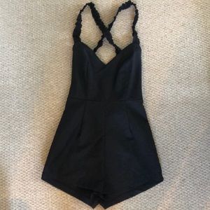 REVOLVE- By The Way brand black romper  XS